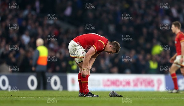 120316 - England v Wales - RBS 6 Nations - Dejected Jonathan Davies of Wales