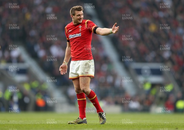 120316 - England v Wales - RBS 6 Nations - A frustrated Dan Biggar of Wales