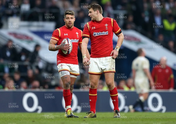 120316 - England v Wales - RBS 6 Nations - Rhys Priestland and Dan Biggar of Wales