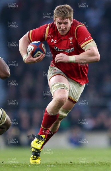 120316 - England v Wales - RBS 6 Nations - Bradley Davies of Wales