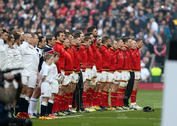 120316 - England v Wales - RBS 6 Nations - Wales Anthem