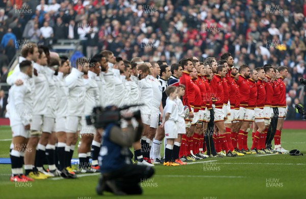 120316 - England v Wales - RBS 6 Nations - Wales Anthem