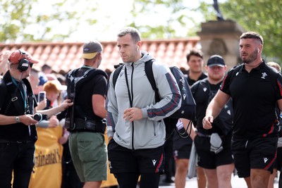 120823 - England v Wales - Summer Nations Series - Gareth Davies of Wales arrives at the stadium