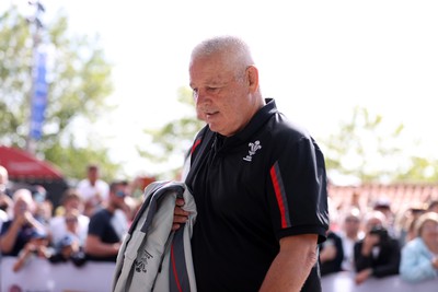 120823 - England v Wales - Summer Nations Series - Wales Head Coach Warren Gatland arrives at the stadium