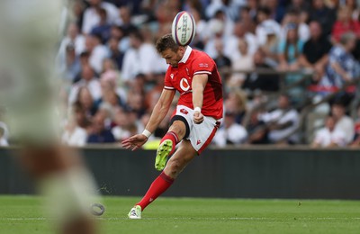 120823 - England v Wales - Summer Nations Series - Dan Biggar of Wales kicks the conversion