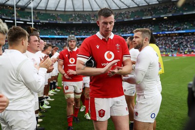 120823 - England v Wales - Summer Nations Series - Adam Beard of Wales at full time