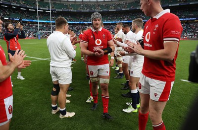 120823 - England v Wales - Summer Nations Series - Dan Lydiate of Wales at full time