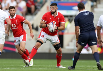 120823 - England v Wales - Summer Nations Series - Rhys Davies of Wales 