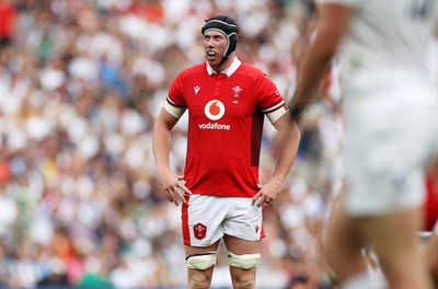 120823 - England v Wales - Summer Nations Series - Adam Beard of Wales 