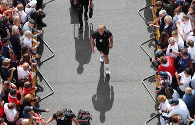 120823 - England v Wales, Summer Nations Series 2023 - Dewi Lake of Wales arrives at Twickenham ahead of the match