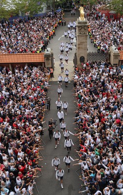 120823 - England v Wales, Summer Nations Series 2023 - The England team arrive at Twickenham ahead of the match