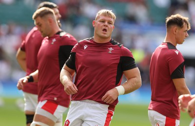 120823 - England v Wales, Summer Nations Series 2023 - Dewi Lake of Wales during warm up