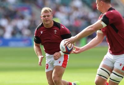 120823 - England v Wales, Summer Nations Series 2023 - Dewi Lake of Wales during warm up