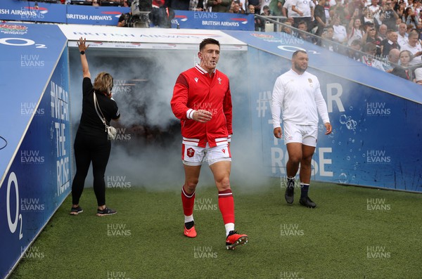 120823 - England v Wales - Summer Nations Series - Josh Adams of Wales walks out on his 50th cap