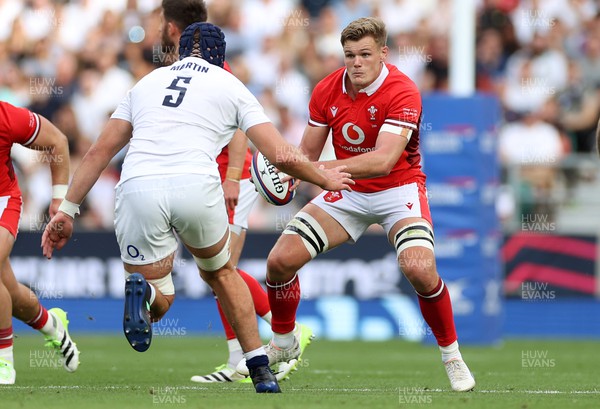 120823 - England v Wales - Summer Nations Series - Taine Plumtree of Wales 