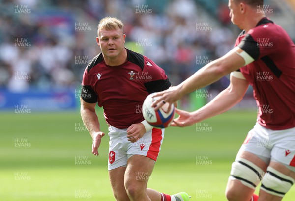 120823 - England v Wales, Summer Nations Series 2023 - Dewi Lake of Wales during warm up