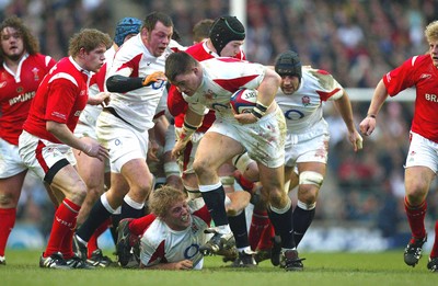 04.02.06.. England v Wales, RBS Six Nations, Twickenham Englands Andrew Sheridan charges forward 