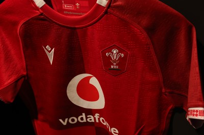 250426 - England v Wales, 2026 Guinness Women’s 6 Nations - Wales match jerseys hang in the changing room ahead of the match