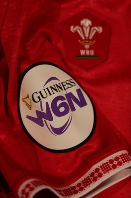 250426 - England v Wales, 2026 Guinness Women’s 6 Nations - Wales match jerseys hang in the changing room ahead of the match