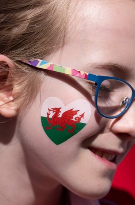 250426 - England v Wales, 2026 Guinness Women’s 6 Nations - Wales fans wait for the team to arrive