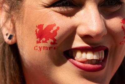 250426 - England v Wales, 2026 Guinness Women’s 6 Nations - Wales fans wait for the team to arrive