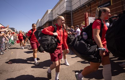 250426 - England v Wales, 2026 Guinness Women’s 6 Nations - The Wales team arrive at Ashton Gate