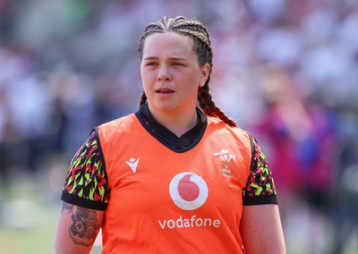 250426 - England v Wales, 2026 Guinness Women’s 6 Nations - Maisie Davies of Wales during warm up