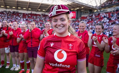 250426 - England v Wales, 2026 Guinness Women’s 6 Nations - Freya Bell of Wales with her first cap