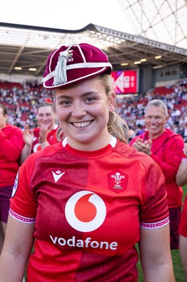 250426 - England v Wales, 2026 Guinness Women’s 6 Nations - Freya Bell of Wales with her first cap