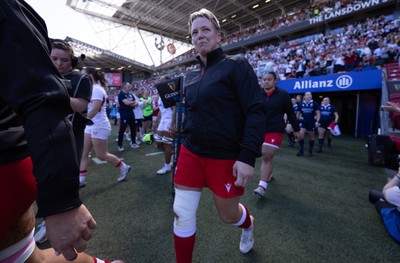 250426 - England v Wales, 2026 Guinness Women’s 6 Nations - Donna Rose of Wales walks out at the start of the match