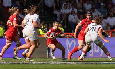 250426 - England v Wales, 2026 Guinness Women’s 6 Nations - Keira Bevan of Wales