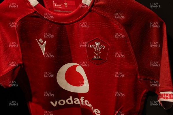 250426 - England v Wales, 2026 Guinness Women’s 6 Nations - Wales match jerseys hang in the changing room ahead of the match