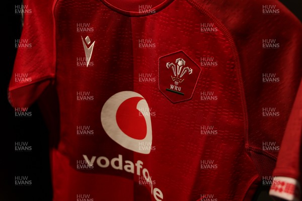 250426 - England v Wales, 2026 Guinness Women’s 6 Nations - Wales match jerseys hang in the changing room ahead of the match