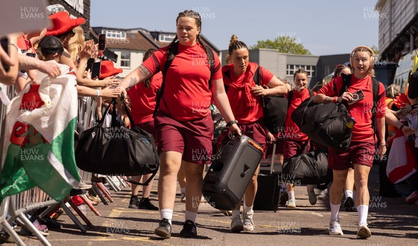 250426 - England v Wales, 2026 Guinness Women’s 6 Nations - Maisie Davies of Wales as the Wales team arrive at Ashton Gate