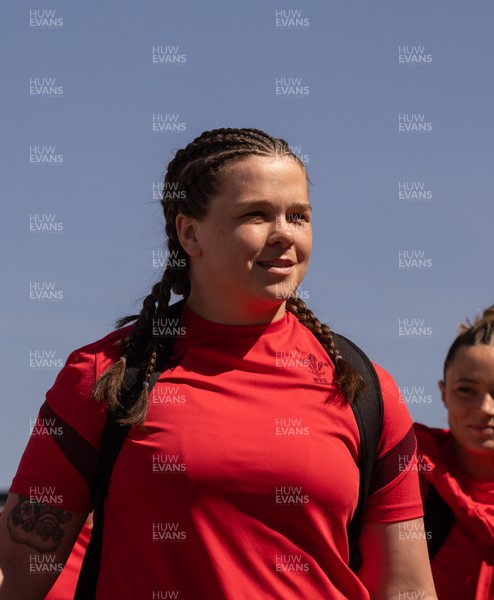 250426 - England v Wales, 2026 Guinness Women’s 6 Nations - Maisie Davies of Wales as the Wales team arrive at Ashton Gate