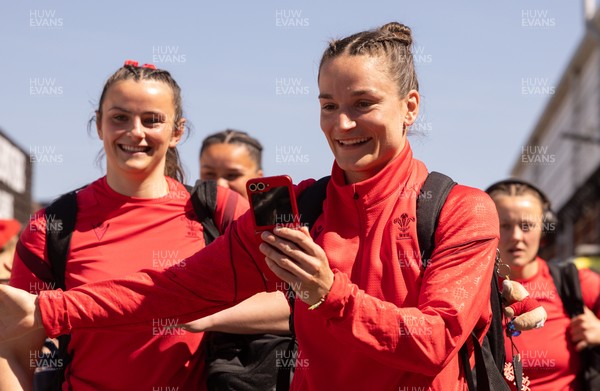 250426 - England v Wales, 2026 Guinness Women’s 6 Nations - Jasmine Joyce of Wales as the Wales team arrive at Ashton Gate