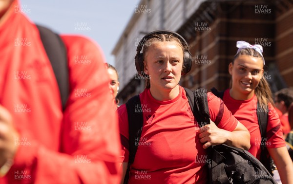 250426 - England v Wales, 2026 Guinness Women’s 6 Nations - Lleucu George of Wales as the Wales team arrive at Ashton Gate