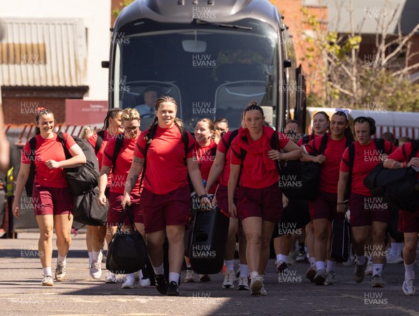 250426 - England v Wales, 2026 Guinness Women’s 6 Nations - The Wales team arrive at Ashton Gate