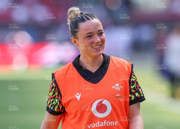 250426 - England v Wales, 2026 Guinness Women’s 6 Nations - Alisha Joyce of Wales during warm up