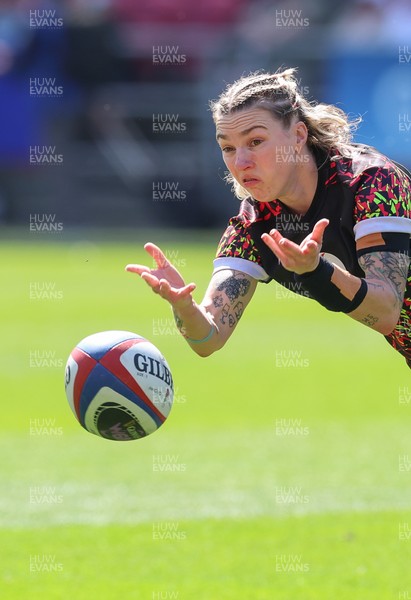 250426 - England v Wales, 2026 Guinness Women’s 6 Nations - Keira Bevan of Wales during warm up
