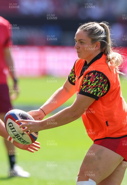 250426 - England v Wales, 2026 Guinness Women’s 6 Nations - Freya Bell of Wales during warm up
