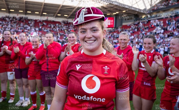 250426 - England v Wales, 2026 Guinness Women’s 6 Nations - Freya Bell of Wales with her first cap