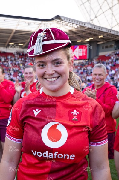 250426 - England v Wales, 2026 Guinness Women’s 6 Nations - Freya Bell of Wales with her first cap