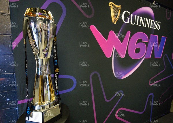 300324 - England v Wales, Guinness Women’s 6 Nations -  The Gunnies Women’s 6 Nation Championship trophy