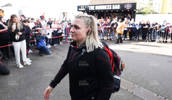 300324 - England v Wales, Guinness Women’s 6 Nations - Alex Callender of Wales arrives at the stadium