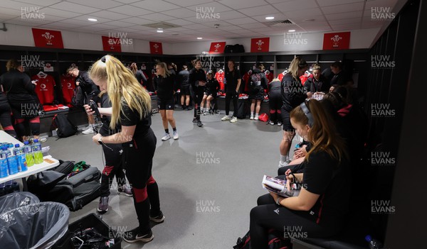 300324 - England v Wales, Guinness Women’s 6 Nations - A general view of the changing room ahead of the match