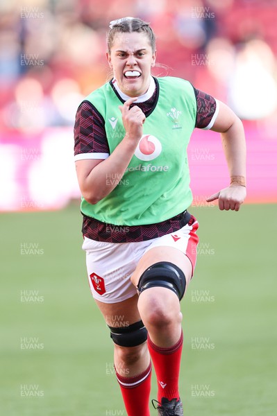300324 - England v Wales, Guinness Women’s 6 Nations - Natalia John of Wales during warm up
