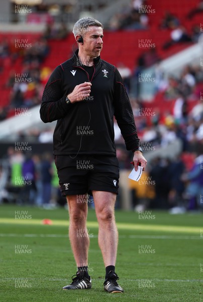 300324 - England v Wales, Guinness Women’s 6 Nations - Eifion Roberts, S and C coach during warm up