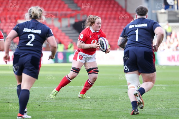 300324 - England v Wales, Guinness Women’s 6 Nations - Abbie Fleming of Wales 