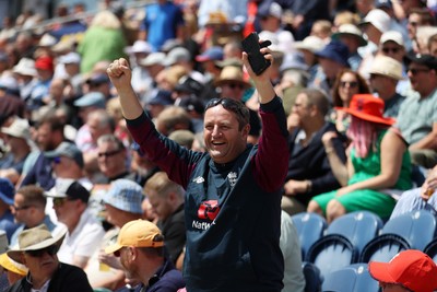 010625 - England v West Indies - 2nd ODI at Sophia Gardens - Fans watching the game